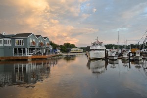 View from bridge at Kennebunkport, ME